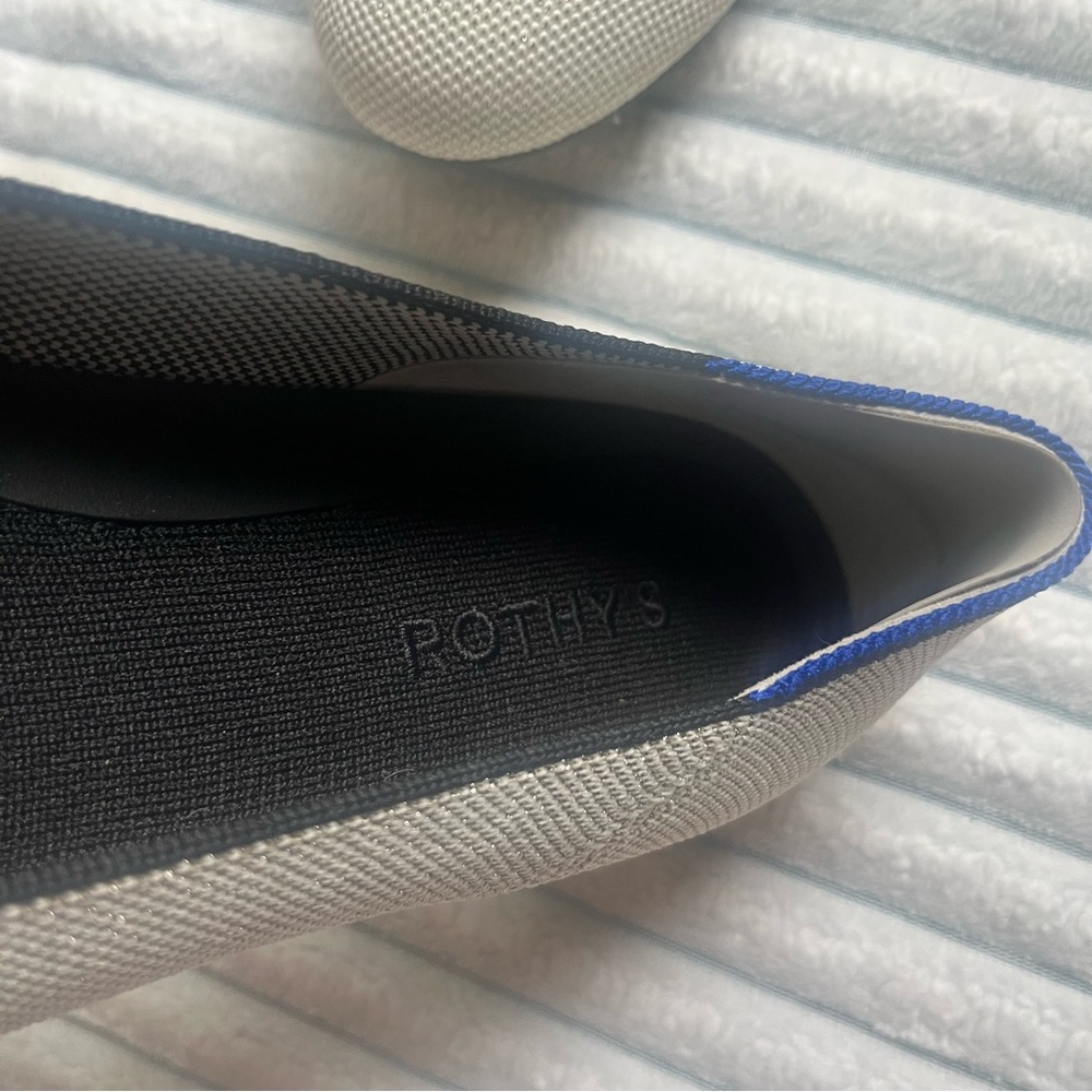 Rothy’s White Metallic Shoes - Picture 4 of 6